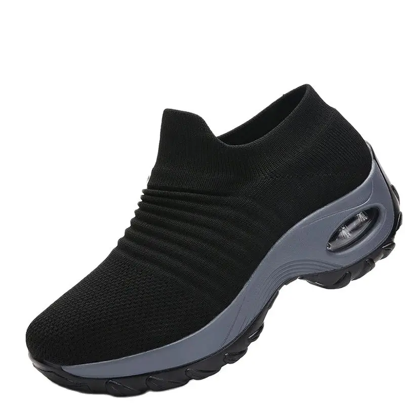 Hypersoft-Zapatillas deportivas ortopédicas para mujer, zapatos informales con plataforma, color blanco, negro y rojo, para caminar, 2024