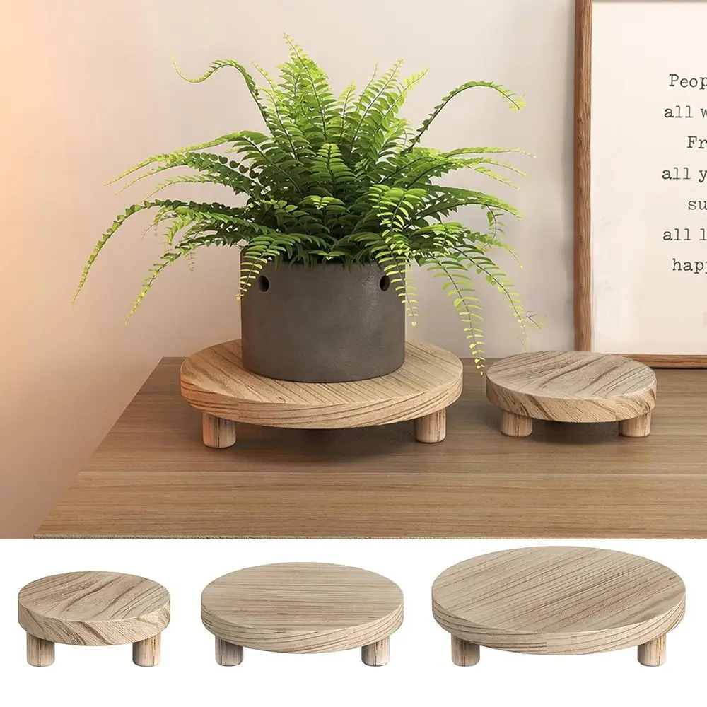 

Multifunctional Stand Display Stand Durable Easy to Use Wooden Planter Pot Display Stand Garden Supplies Wood Plant Pedestal