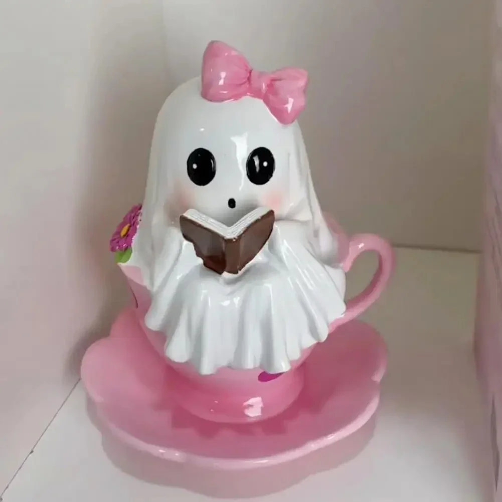 

Halloween Ghost Figurine Teacup Ghost Figurines Halloween Decorations Table Centerpieces Party Decorations for Dorm Apartment