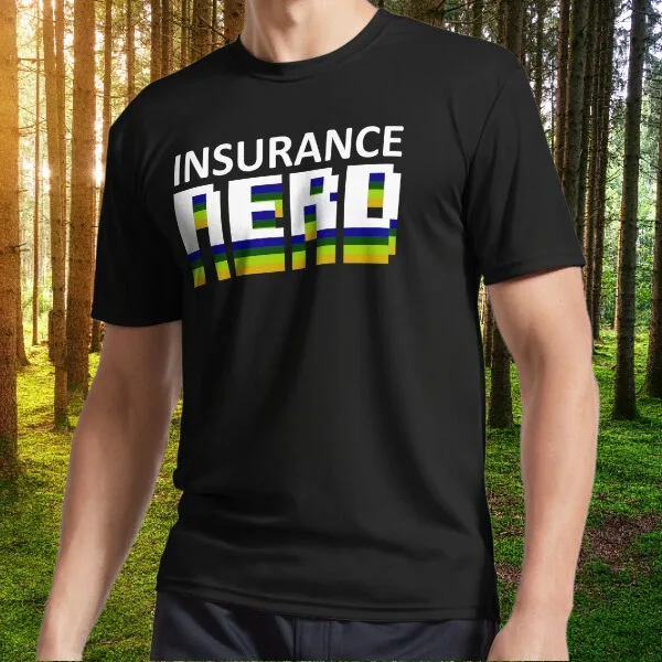 Insurance Nerd Active T-Shirt Logo T-Shirt Funny Size S to 5XL