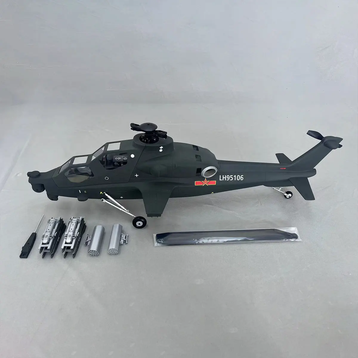 Roban 470 Size Z10 Z-10 Military Attack Anti-tank Electric RC Helicopter With GPS Self Return Hobby Grade Chopper