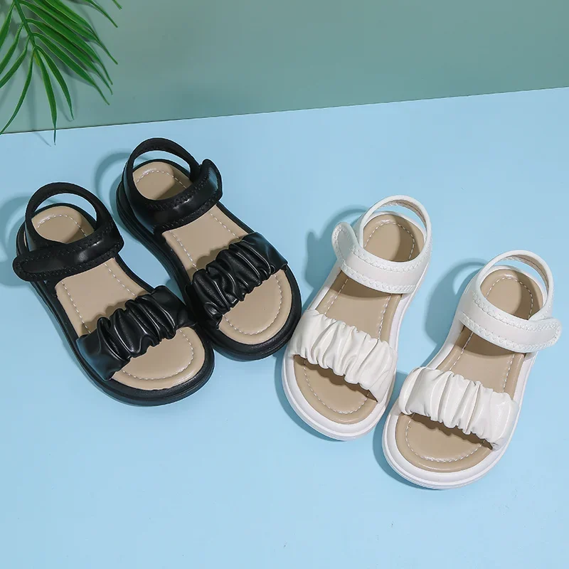 *Cartoon Summer Fashion Student Baby Girls Cute Beautiful Chirdren Elegant Casual Soft Thick Sole Sandals Kids Comfortable