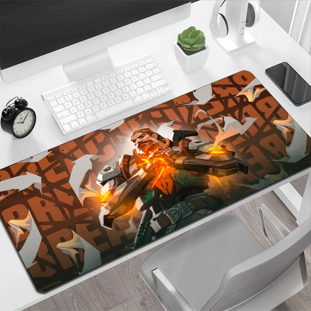 VALORANT Breach Large Mouse Pad Gaming Mouse Pad PC Gamer Computer Mouse Mat Big Mousepad XXL Carpet Keyboard Desk Mat Mause Pad