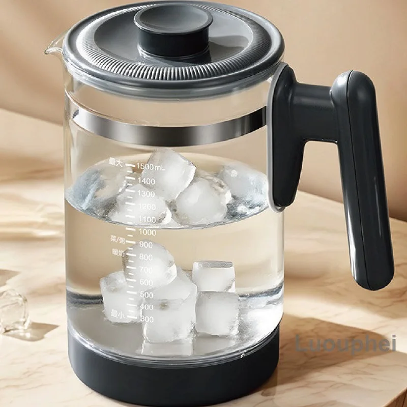 220 فولت غلاية صحية التحكم في درجة الحرارة بوير البخار إبريق الشاي الطفل 72h درجة حرارة ثابتة وعاء الحليب الزجاجي 1.5L غلاية كهربائية #4