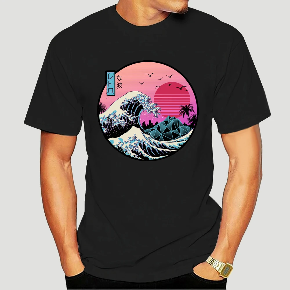 Camiseta de La Gran Ola Retro, camisa de los 80s y 1980s, gran ola, gran ola, kanagawa, Japón, japonés, fresca, 5176X