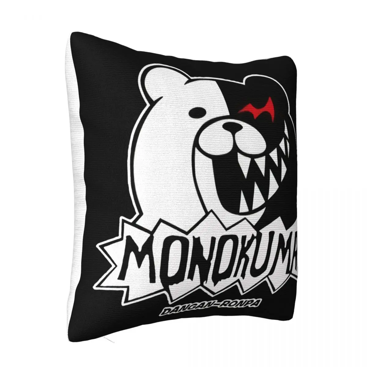 Men Cotton Anime Danganronpa Monokuma Cosplay Black Top Men Brand Printed 100 Cotton Pillow Case