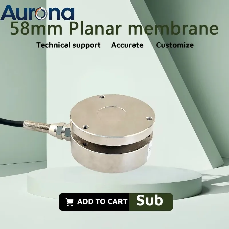 【Smart】58mm Load Cell Planar Diaphragm Weight Sensor Electronic Scale & Handheld Display Instrument For Education Science Techno