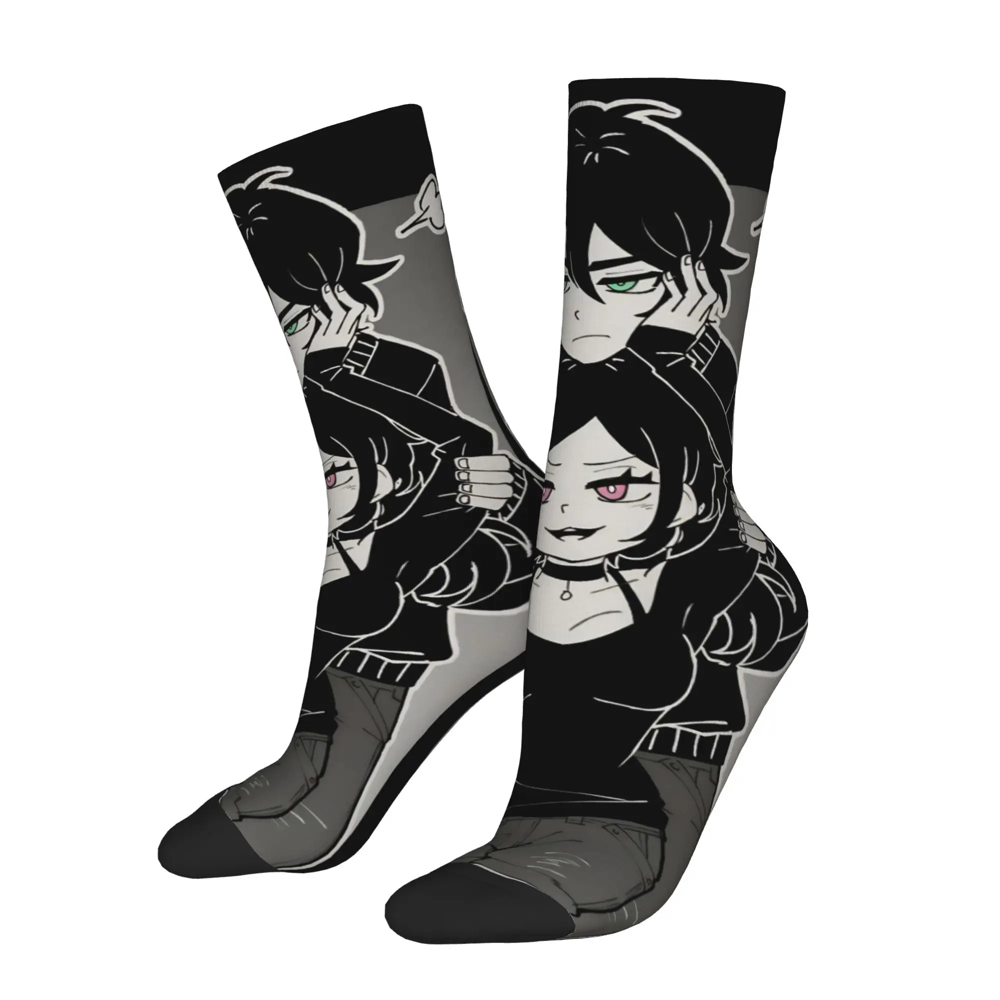 Winter Warm Casual Men's Women's Game The Coffin Of A-Andy And L-Leyley Socks  Sweat Absorbing Basketball Socks