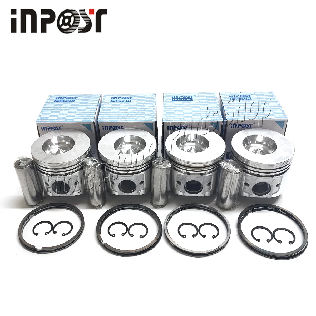 4TNE86 New 4 Sets STD Piston Kit With Ring For Yanmar Engine 86MM