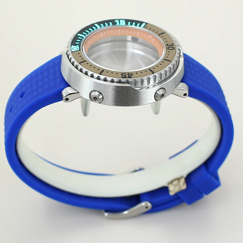 لعلبة NH35 المعدلة يمكن نموذج 316L حزام مطاط من الفولاذ المقاوم للصدأ لقرص 38.8 مللي متر لعيار NH36 #3