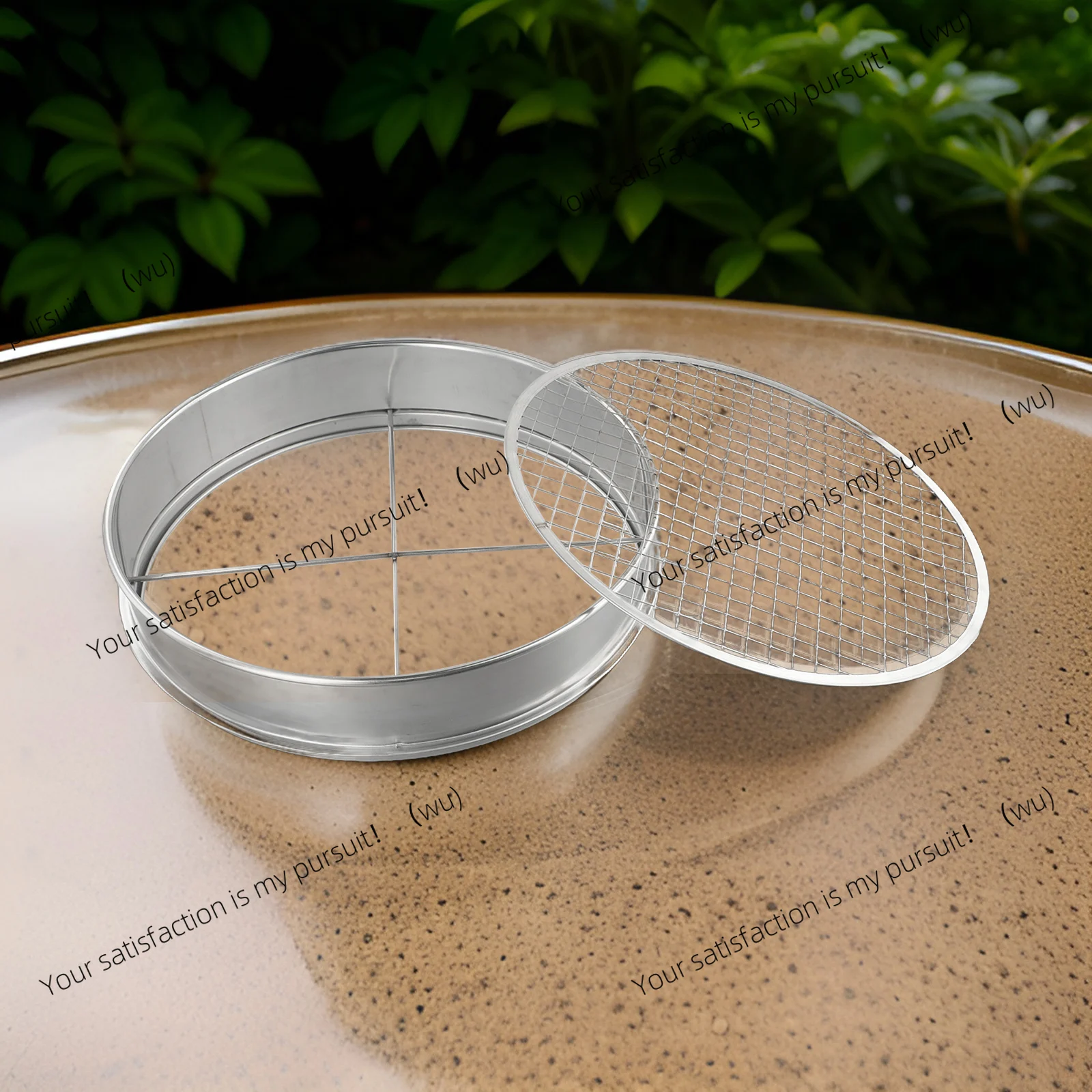Stainless Steel Garden Potting Bonsai Compost Soil Sieve With 5 Filters Easy To Change And Stack 5pcs
