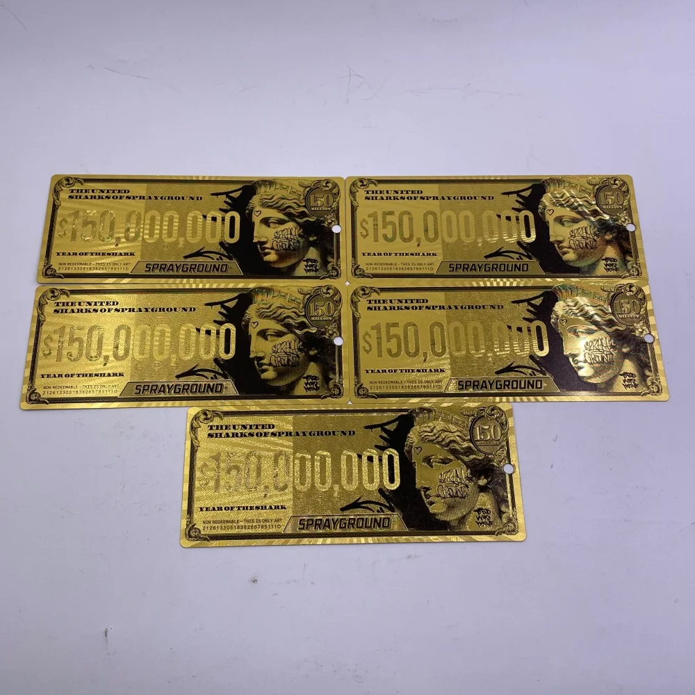 رائجة البيع سبراي جراوند $150000000 الذهب احباط الأوراق النقدية تحصيل تذكارية القرش سنة الإبداعية الفن الحرفية هدية
