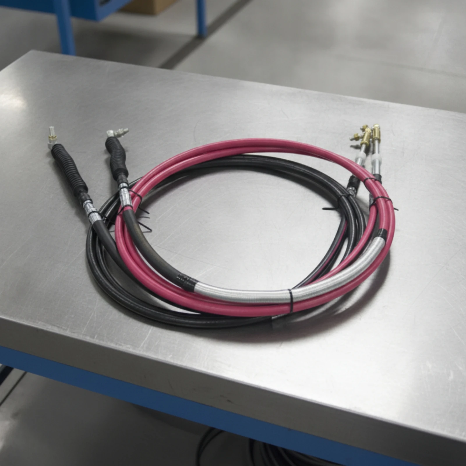 2 Pieces Construction Machinery Qilong Gear Move Cable Replacement Gear-Move Control Cable Assembly Adjustable
