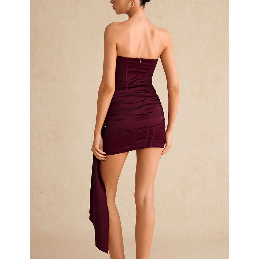 Customized Modern Style Strapless Backless Short Dresses Sheath Dress Formal Evening CocktailProm Party Dresses Sizes Available