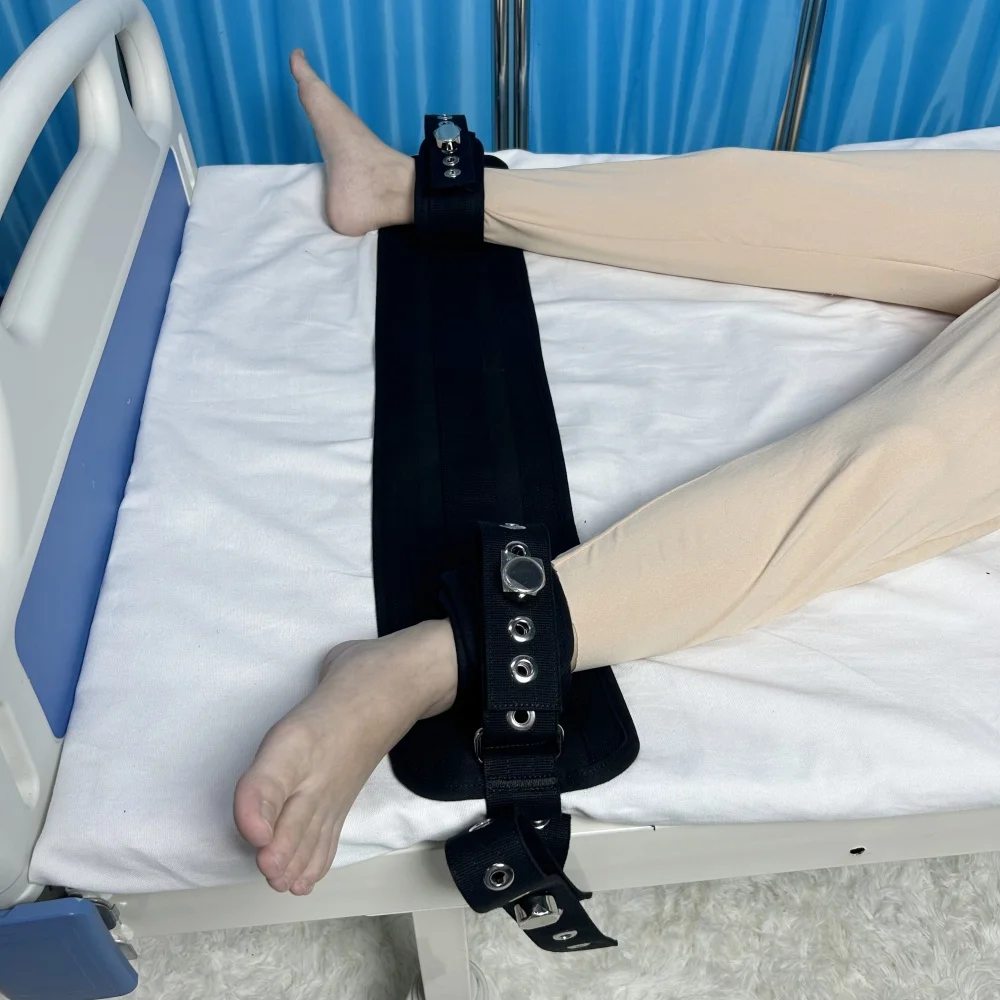 

Magnetic Control Ankle Restrainment Belt Medical Self-Injury Self-Mutilation Restraint Belt Photos Polyester Ankle Belt