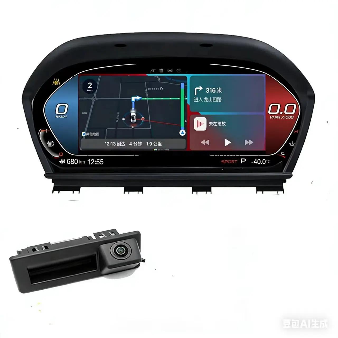 Wireless CarPlay Android Auto LCD Dashboard Digital Speedometer for 1 2 Series F20 F21 F22 F23 Instrument Cluster Cockpit