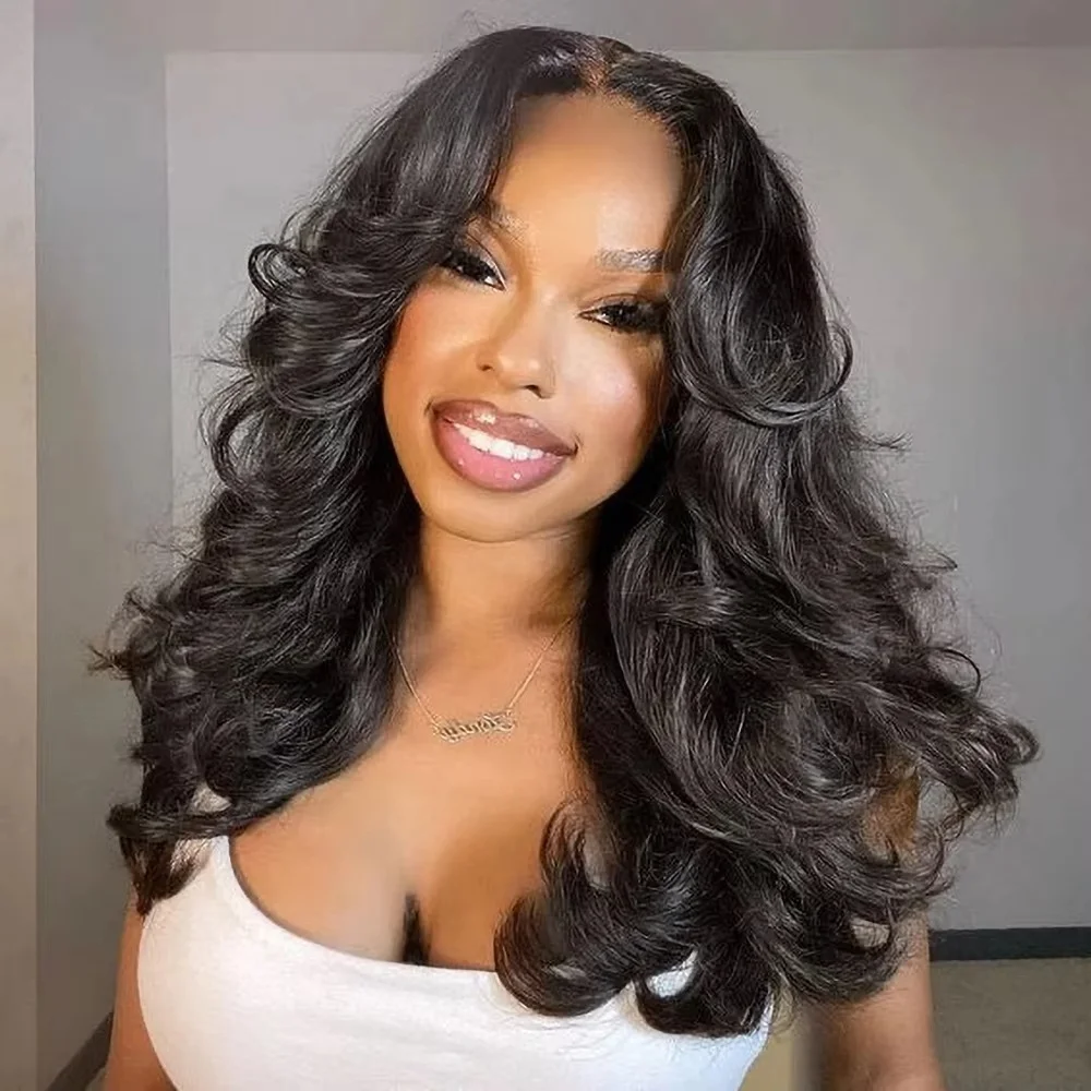 

42-дюймовый парик из натуральных волос с эффектом Body Wave, 180% 200% плотность, 13x4 13x6 HD прозрачный кружевной фронтальный парик для чернокожих женщин, предварительно выщипанные волосы