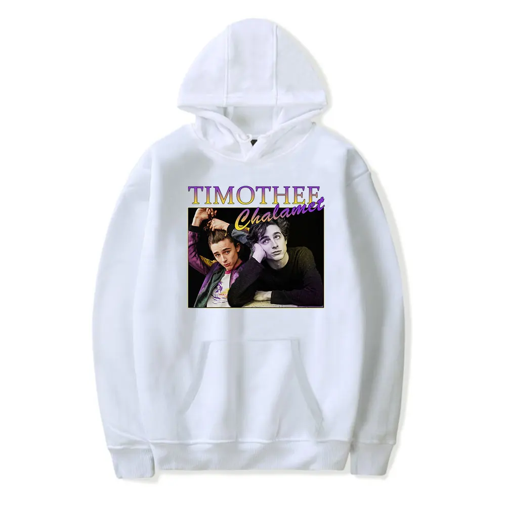 Timothee Chalamet Retro Hoodie Sweatshirt Women Men Long Sleeve Fashion Pullover Clothes