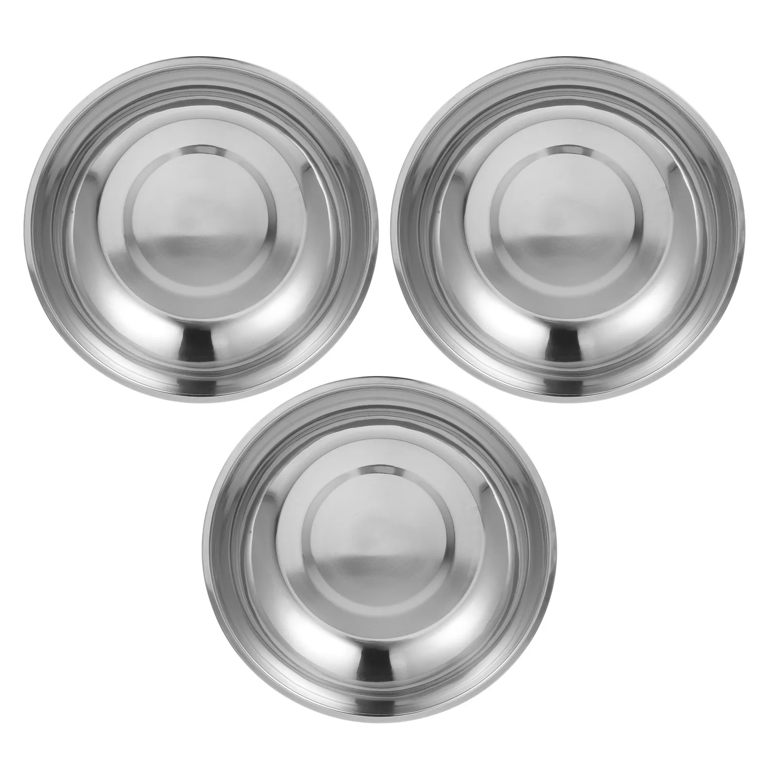 3Pcs Stainless Steel Digital Scale Tray - High Accuracy Portable Weighing Bowl for Kitchen Lab Warehouse Commercial Industrial
