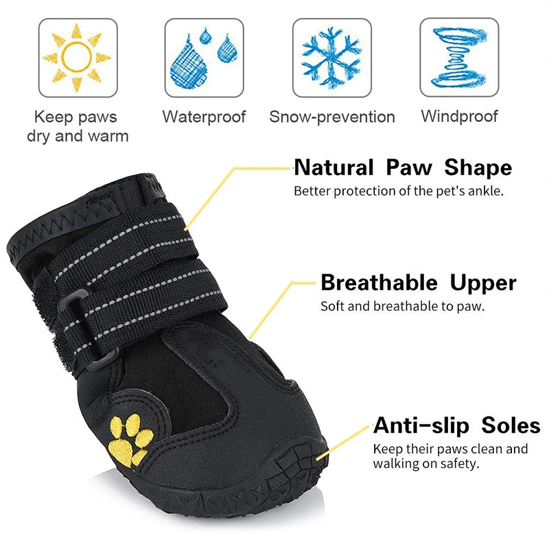 New Pet Big Dog Shoes Golden Hair German Shepherd Samoyed Waterproof Outdoor Supplies