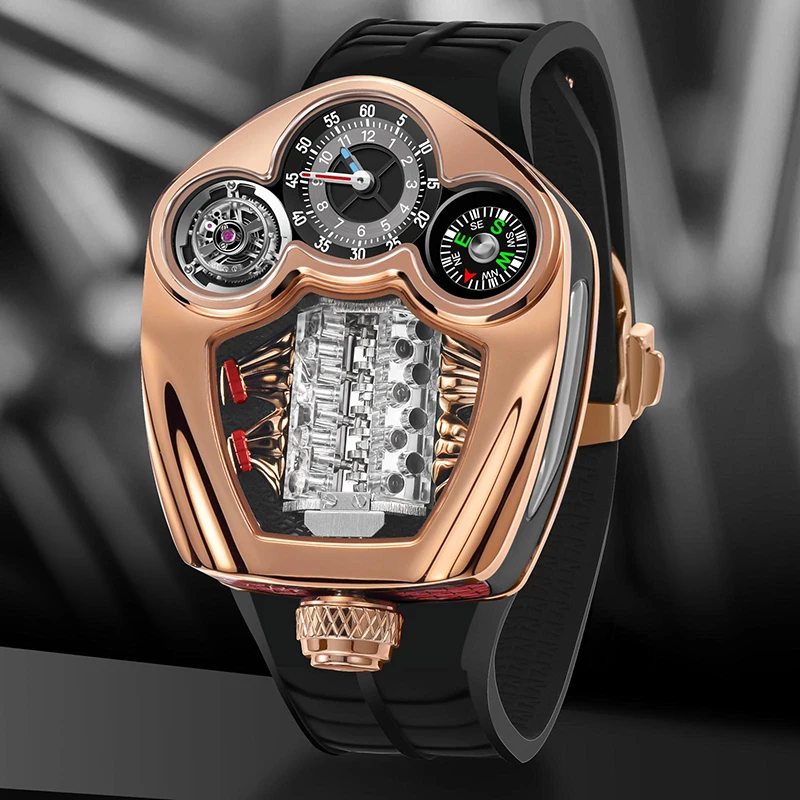 핀두의 최고 브랜드 완전 자동 시계 무브먼트 엔진 맞춤형 디자인 흥미로운 클래식 트렌디 시계