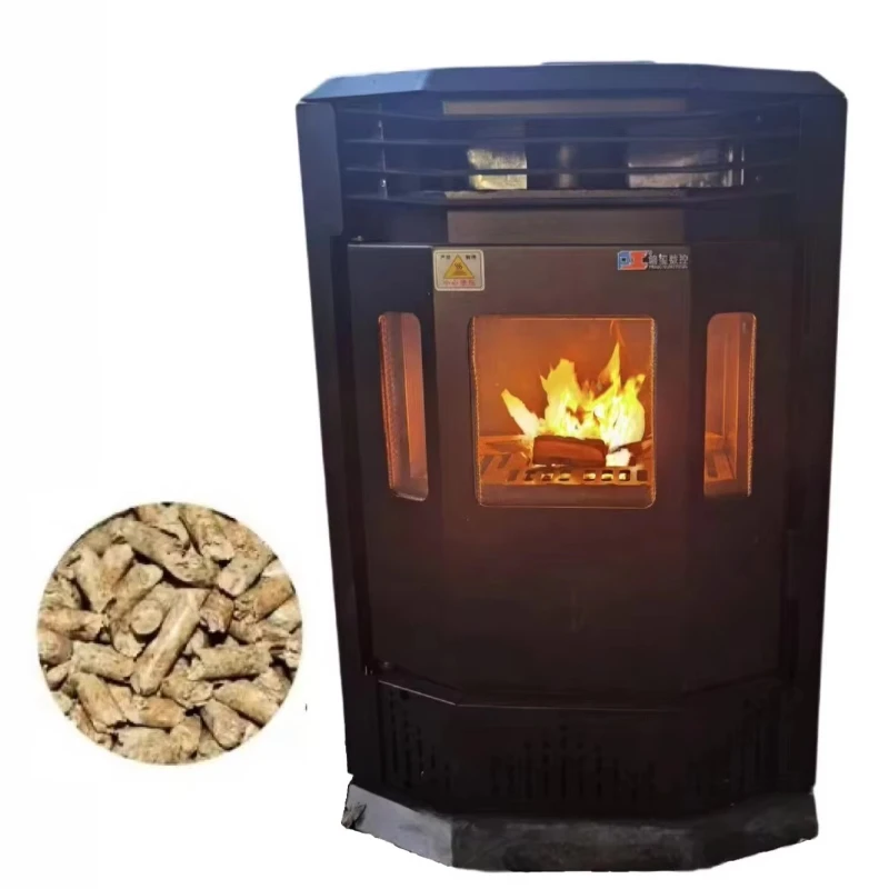 Hot Selling Modern Design Cast Iron Biomass Wood Pellet Stove New Used Indoor Cooking Outdoor Camping Small Size Heating