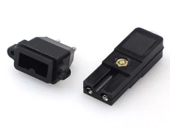 

Small two-wire electric screwdriver plug 2-core power socket DC power plug connector 2 pins black small two-wire plug