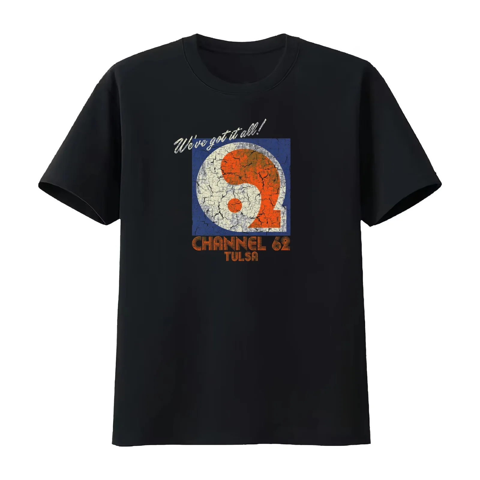 UHF Channel 62 T-Shirt Summer Casual Cotton Tee Oversized Streetwear Tops Vintage Graphic Print Loose Fit Short Sleeve