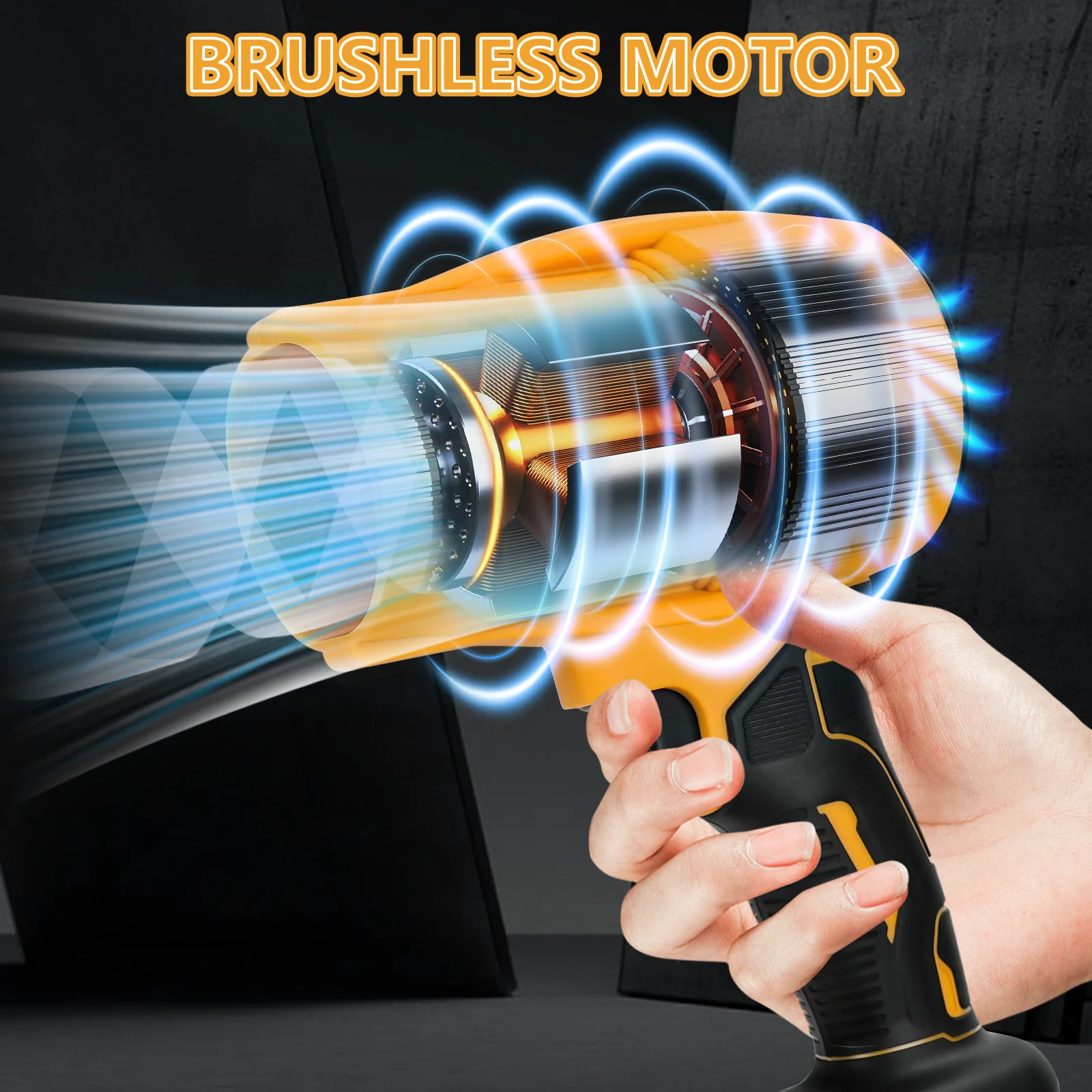 منفاخ هواء كهربائي بدون فرش، مروحة توربو نفاثة 30000 دورة في الدقيقة، أداة كهربائية محمولة لنفخ الغبار لبطارية ديوالت 20 فولت (بدون بطارية)