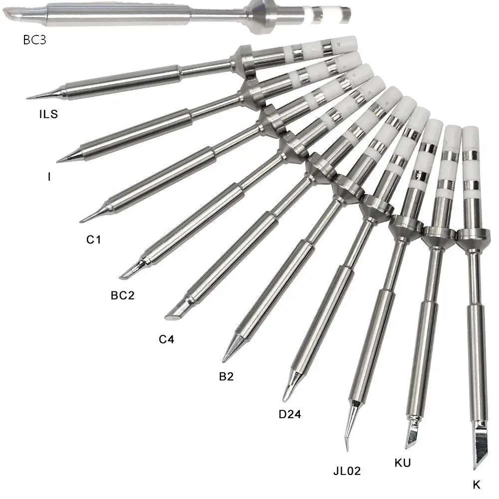 TS100/TS101/T85 Soldering Iron Tips Set, Replacement Solder Tips K KU I ILS D24 BC2 C4 C1 JL02 B2 BC3 Multiple Styles