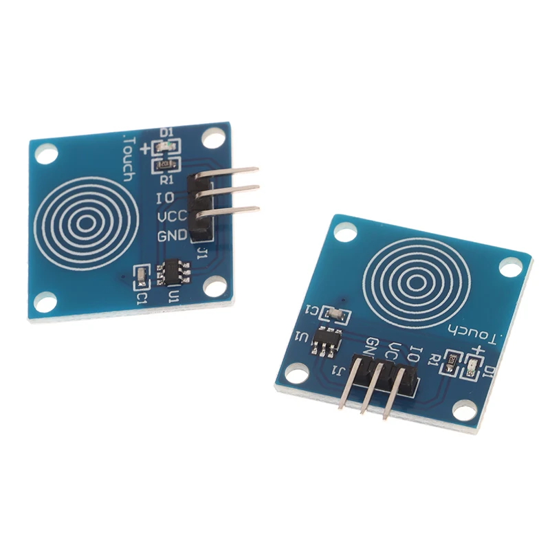 2 Stuks Ttp223 Aanraakschakelaar Module 1 Kanaal Jog Digitale Capacitieve Aanraaksensor Voor Diy Kit