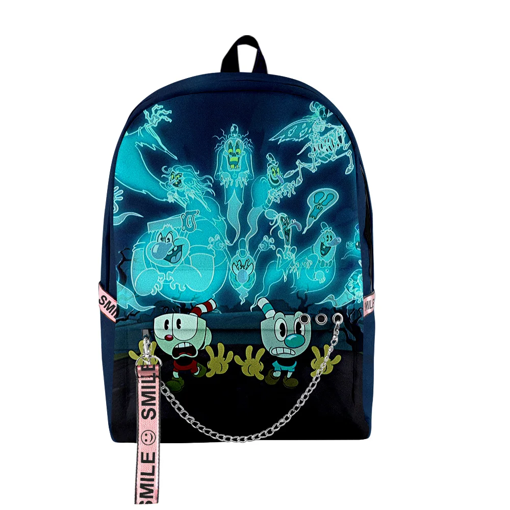 Hip Hop Popular The Cuphead Show 3D Print Student School Bags Unisex Oxford Waterproof Notebook multifunction Travel Backpacks