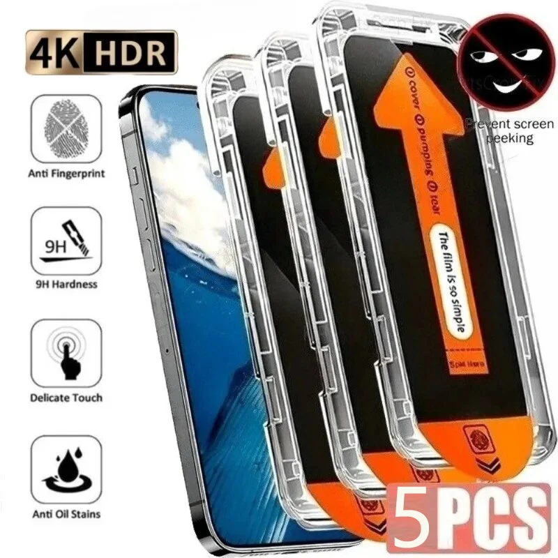 For Samsung Galaxy M15 M16 F15 F23 F16 M13 M14 M23 5G Dust Free Install Screen Protector Privacy Anti Peep Tempered Glass Film