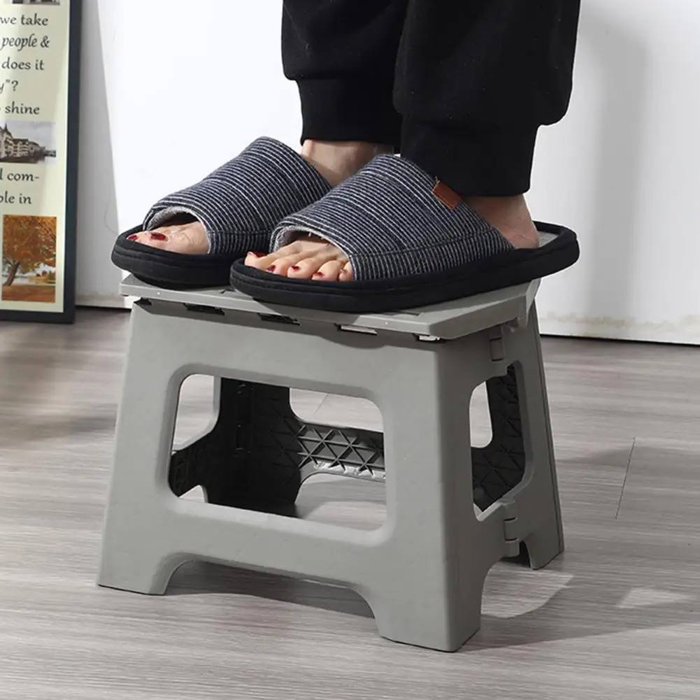 

Portable Folding Footstool Folding Bench for Toddlers Portable Folding Bench with Safety Handle for Toddlers Seniors for Easy