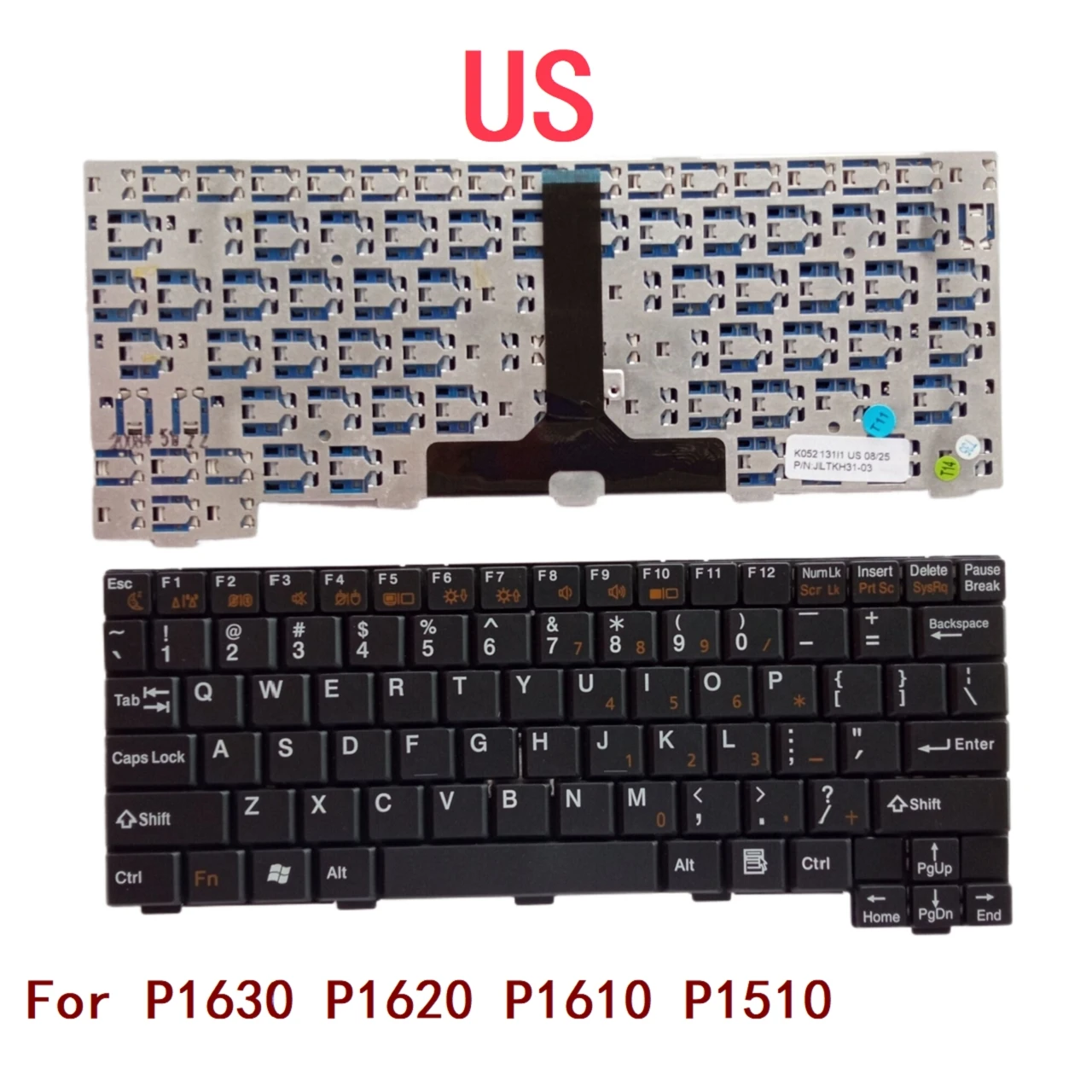 New US Laptop Keyboard For Fujitsu P1630 P1620 P1610 P1510 Notebook PC Replacement