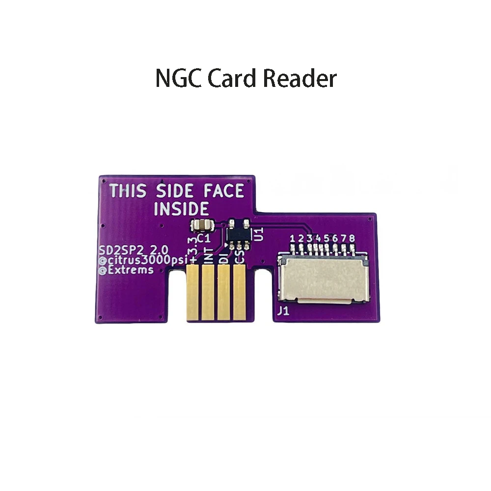 

for NGC SD Card Reader Replacement TF Card Adapter for Nintendo GameCube SD2SP2 SDLoad Serial Port 2 Smooth FMV Low CPU Repair