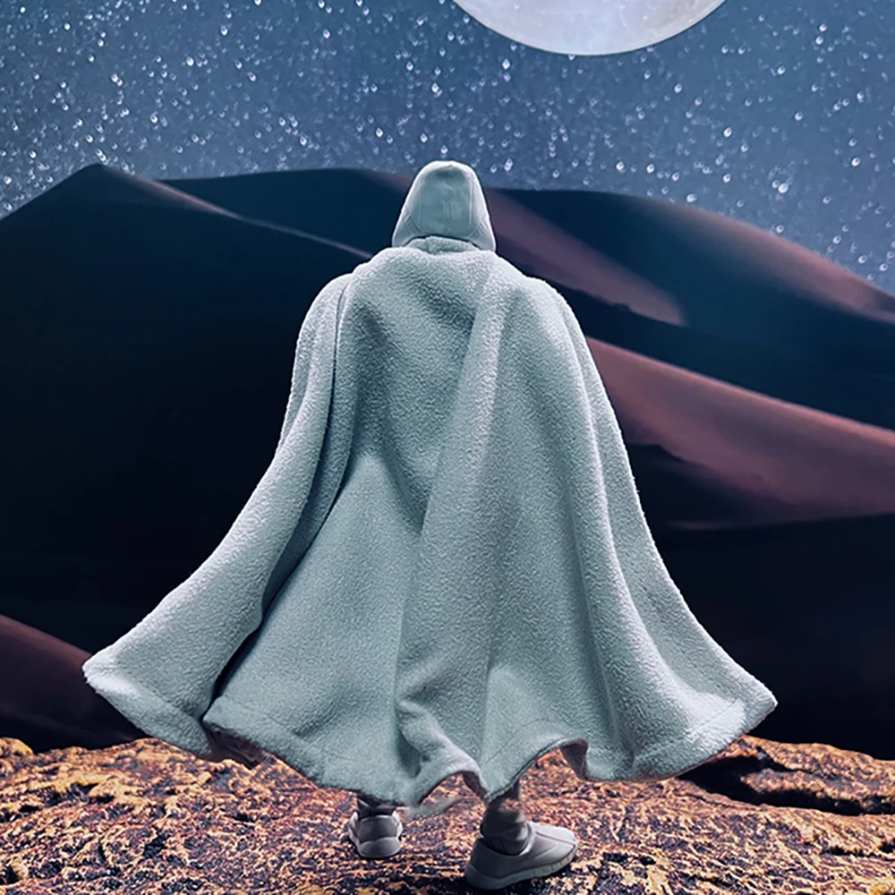 

1/12 Moon Knight White Long Short Cloak Cloak Accessory Toy Suitable For 6-inch Male Body Decoration No Hat DIY Decorative