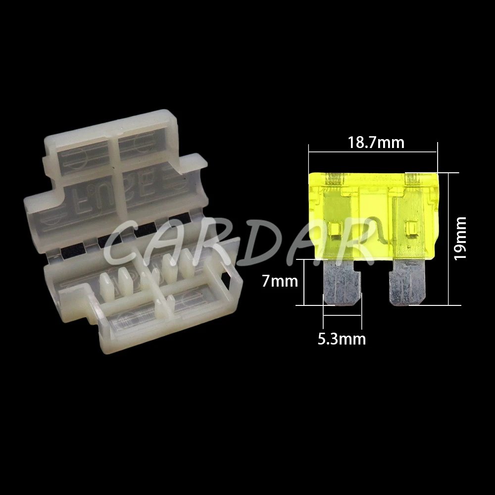 1 Set 1 Way Auto Standard Middle Fuse Holder Car Middle Fuses Box Automobile Blade Type Fuse Block - Image 2