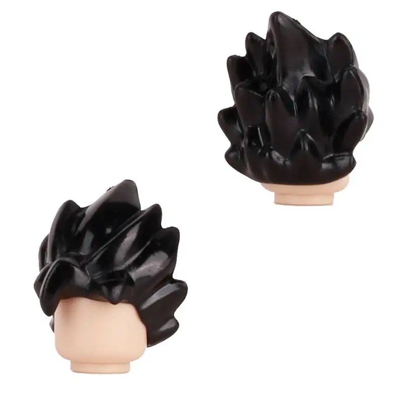City Hero Figures Hairstyles Human Head Body Parts Building Blocks Man Woman Girl Boy Head Hair DIY Accessories Bricks Kids Toys
