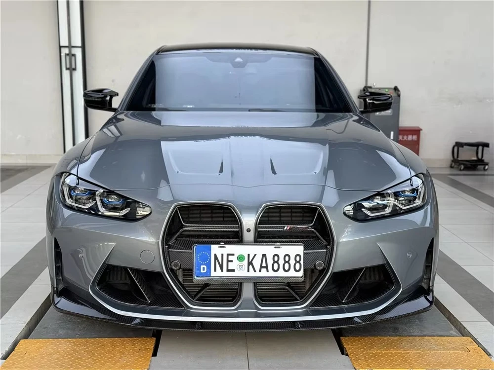 

G80 M3 G82 M4 3D стиль сухая передняя губа из углеродного волокна автомобильный бампер Splitter Lip