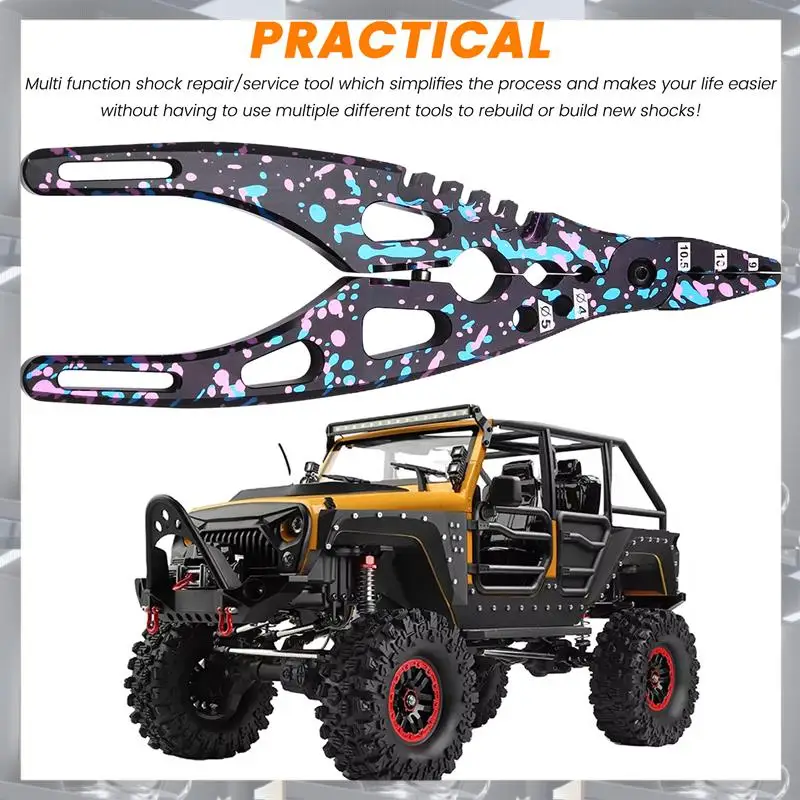 A84F-Professional Multi Tool Metal Clamp Shock Pliers Ball Head Clip For RC 1/8 1/10 1/14 RC Car Crawler