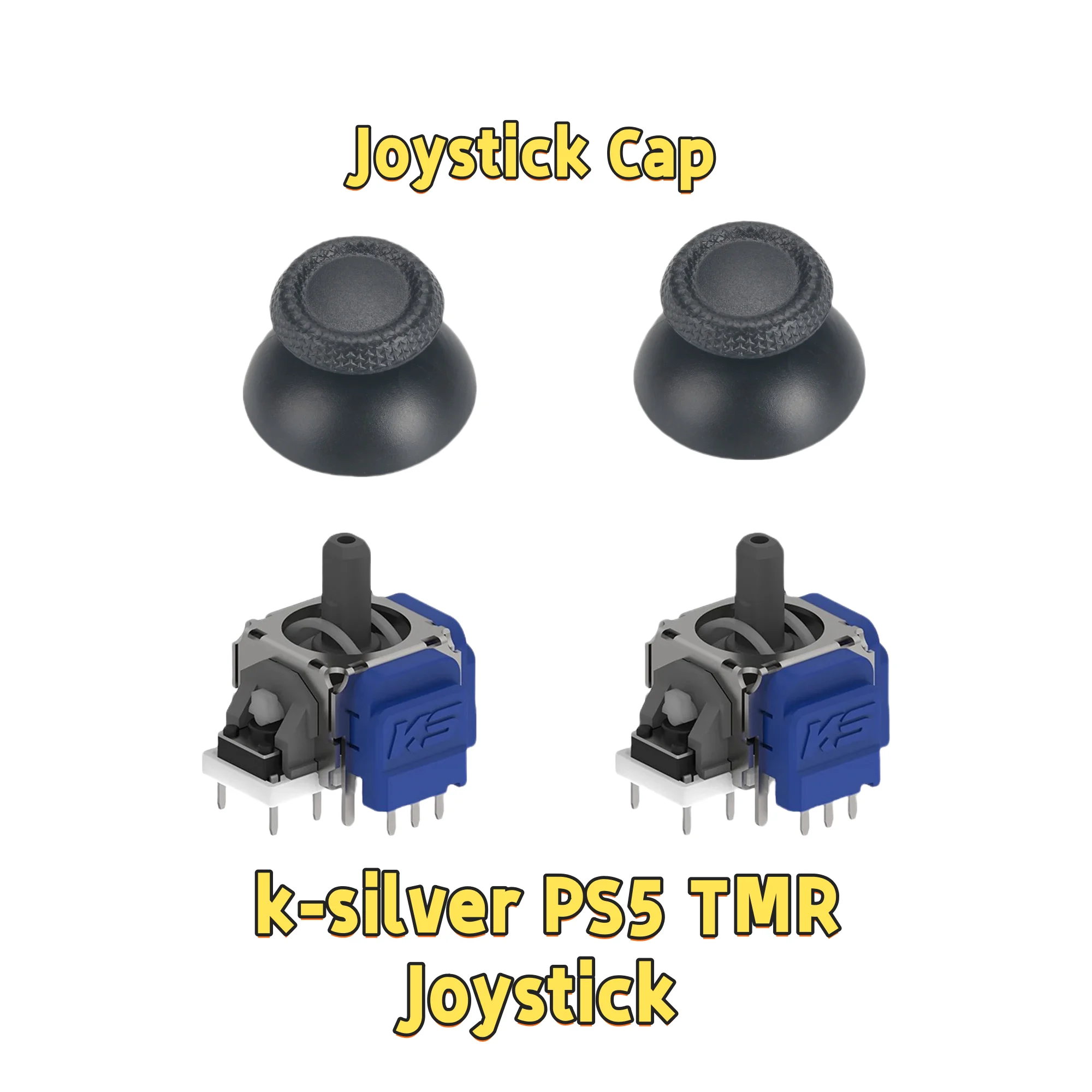 

1 Pair K-SILVER TMR Electromagnetic Joystick Anti-Drift Upgrade Replacement Kit For PS5 Controller Tunnel Magnetic Resistance