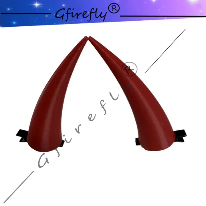 Chainsaw Man Power Character Cosplay; Red Devil Horn Headpiece and Hair Accessory Cosplay Props for Halloween Party Attire