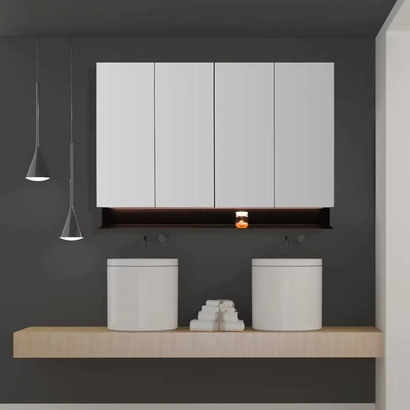 

3 Doors Design Makeup Bathroom Led Bathroom Mirror Medicine Cabinet
