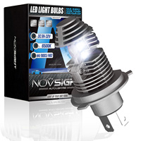 NOVSIGHT Motorcycle LED Headlight H4 Lamp Fog Lights COB Led Bulbs Front Light Headlamp Spotlight 6000K White Headlight 1PC 35W