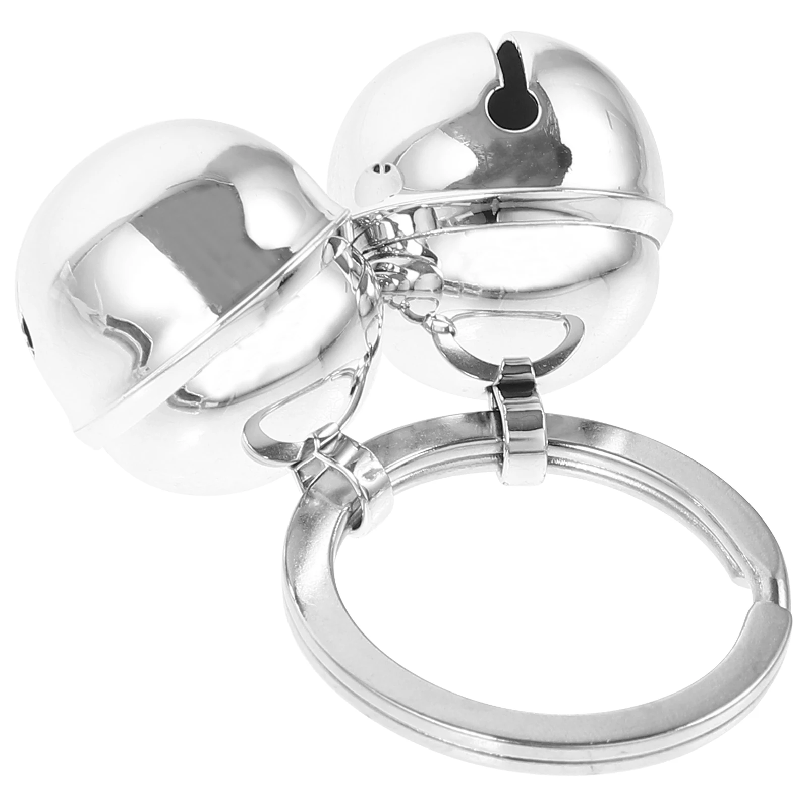 

2 Nickel Circle Pet Collar Accessories Keychain Charms Cat Dog Supplies Wear Resistant Metal Crafted Hanging Locket