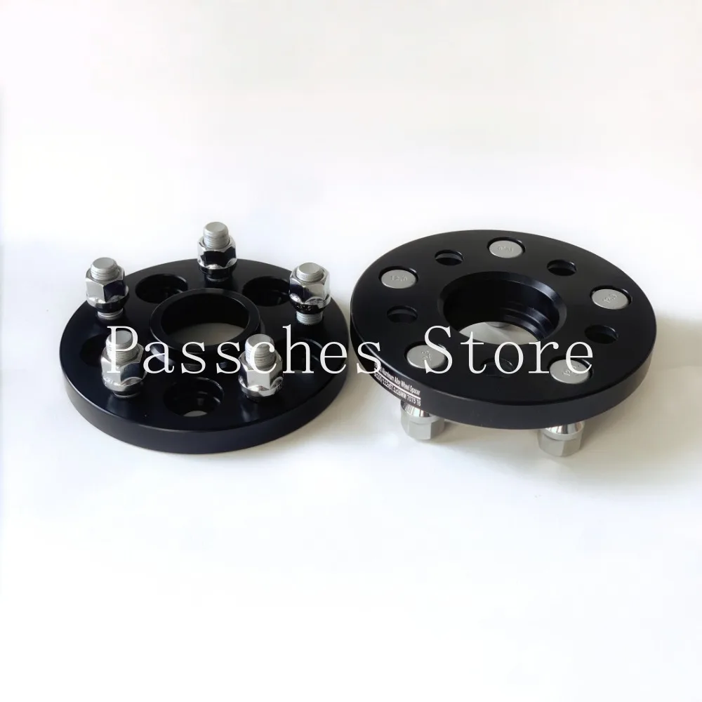 2pcs ET Widen Wheel Adapters PCD 5x114.3 CB 66.1mm Lug Studs M12x1.25/M12x1.5 Thick 15/20/25/30/35/40/45/50mm