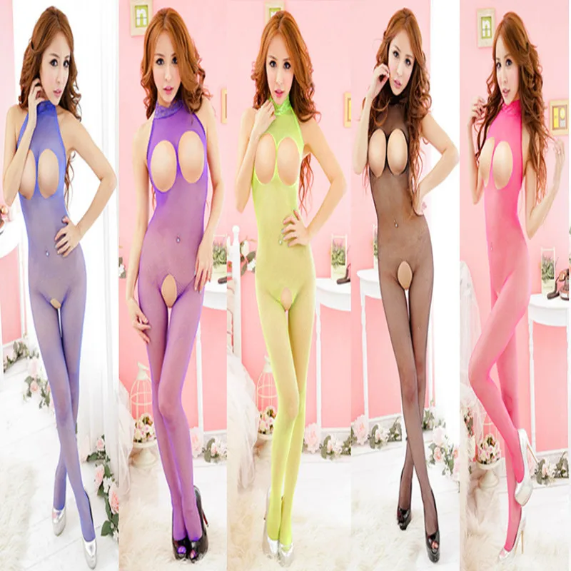 Fashion Women Sexy Fishnet Open Crotch Body Stocking Bodysuit Nightwear Lingerie Ladies Bodystockings Women\'s Underwear Jumpsuit