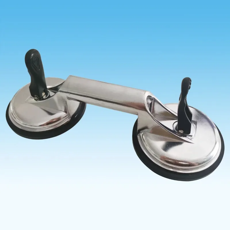 

Hand Vacuum Suction Cup Heavy Glass Suction For Glass Tile Stone Table Sucking Moving 2 Heads Adjustable Suction