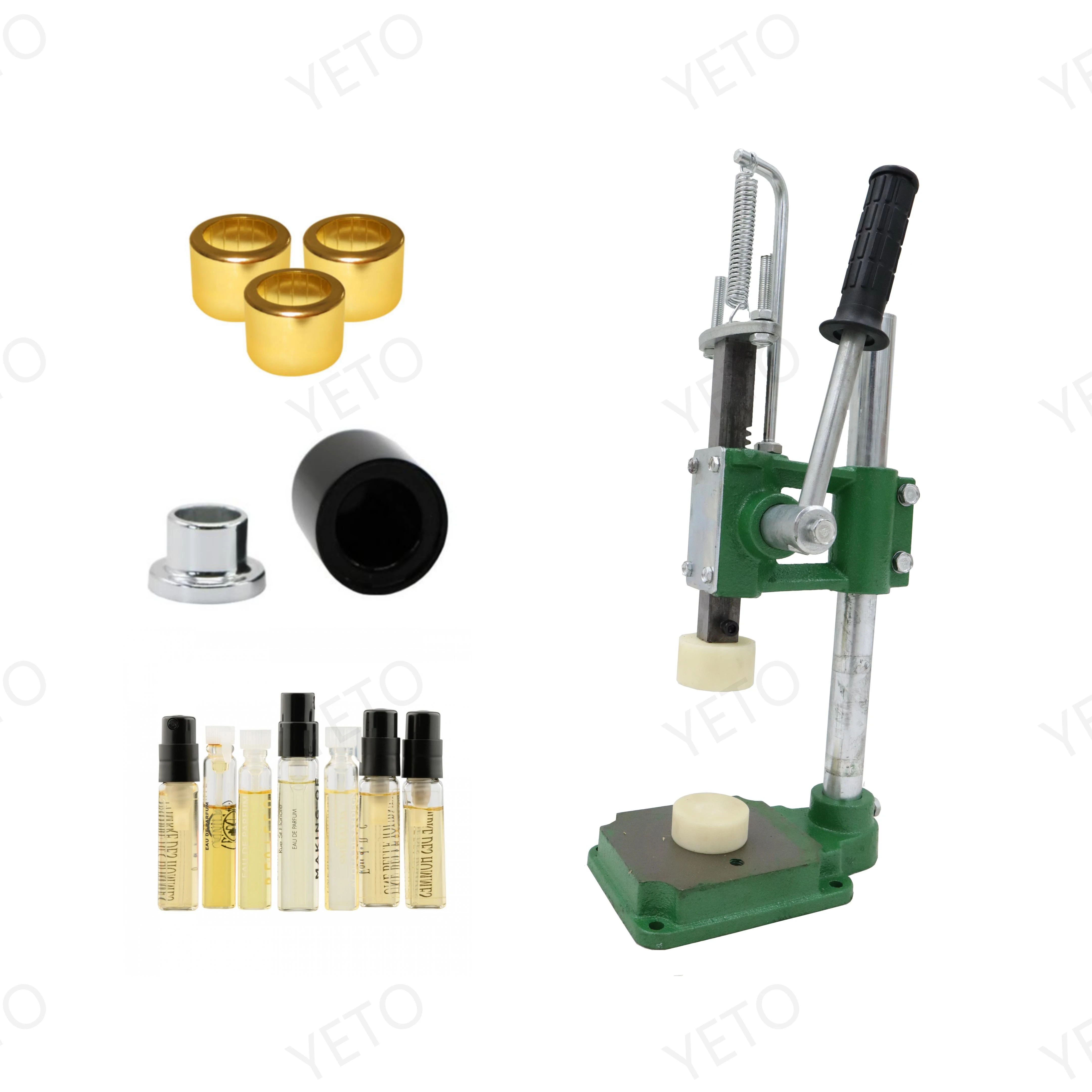 Yeto-probador Manual de Perfume, máquina taponadora de botellas de vidrio, máquina prensadora de Perfume, máquina de Collar de Perfume